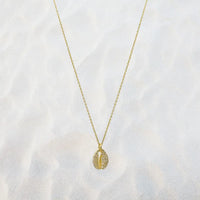 Gold Cowrie Necklace - Ocean Inspired Jewelry - Mystic Soul Jewelry