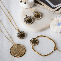 Gold Mandala Necklace | Sacred Geometry Pendant | Spiritual Healing Jewelry - Mystic Soul Jewelry