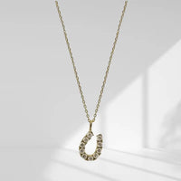 Good Luck Crystal Horseshoe Necklace - As seen on Baby Daddy - Mystic Soul Jewelry