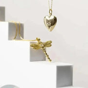 Gold Heart Locket Necklace