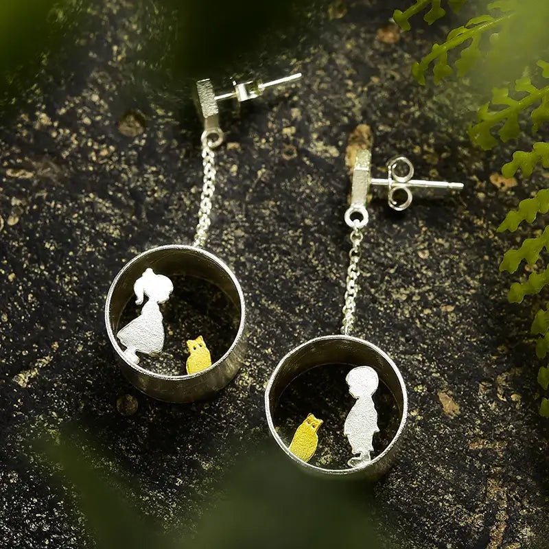 His & Hers Cat Lover Earrings | Mystic Pets Rescue Collection - Mystic Soul Jewelry