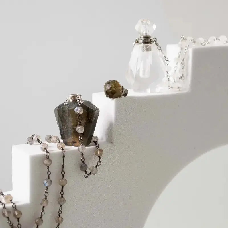 Labradorite Vial Necklace - Mystic Soul Jewelry