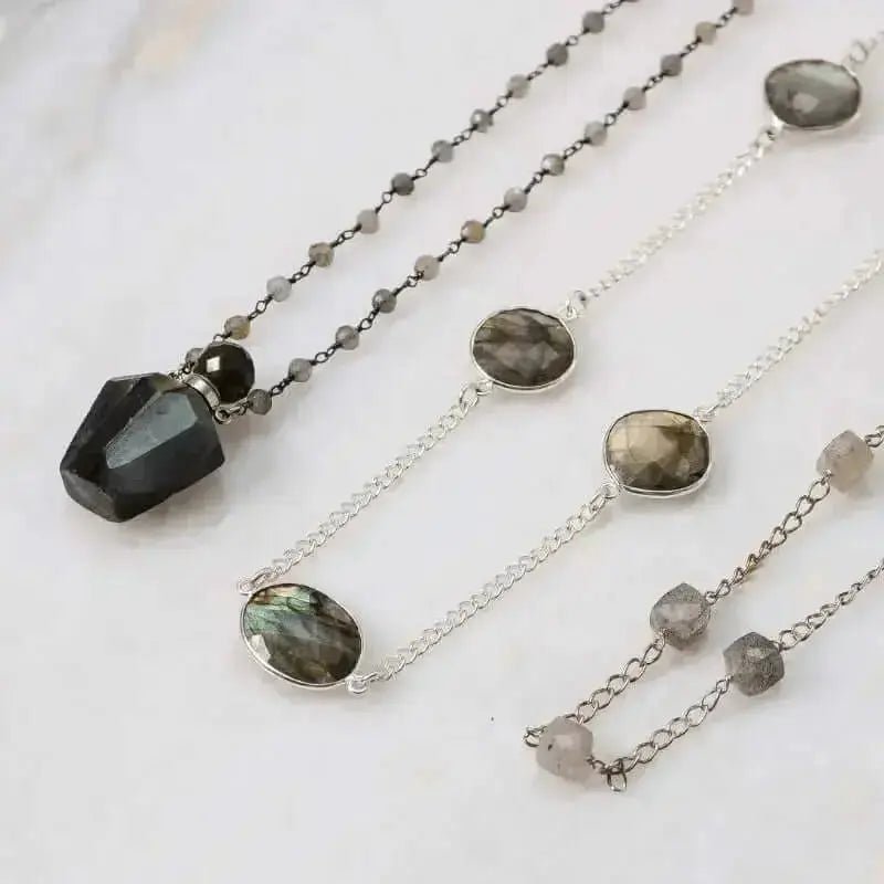 Labradorite Vial Necklace - Mystic Soul Jewelry