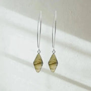 labradorite silver earrings