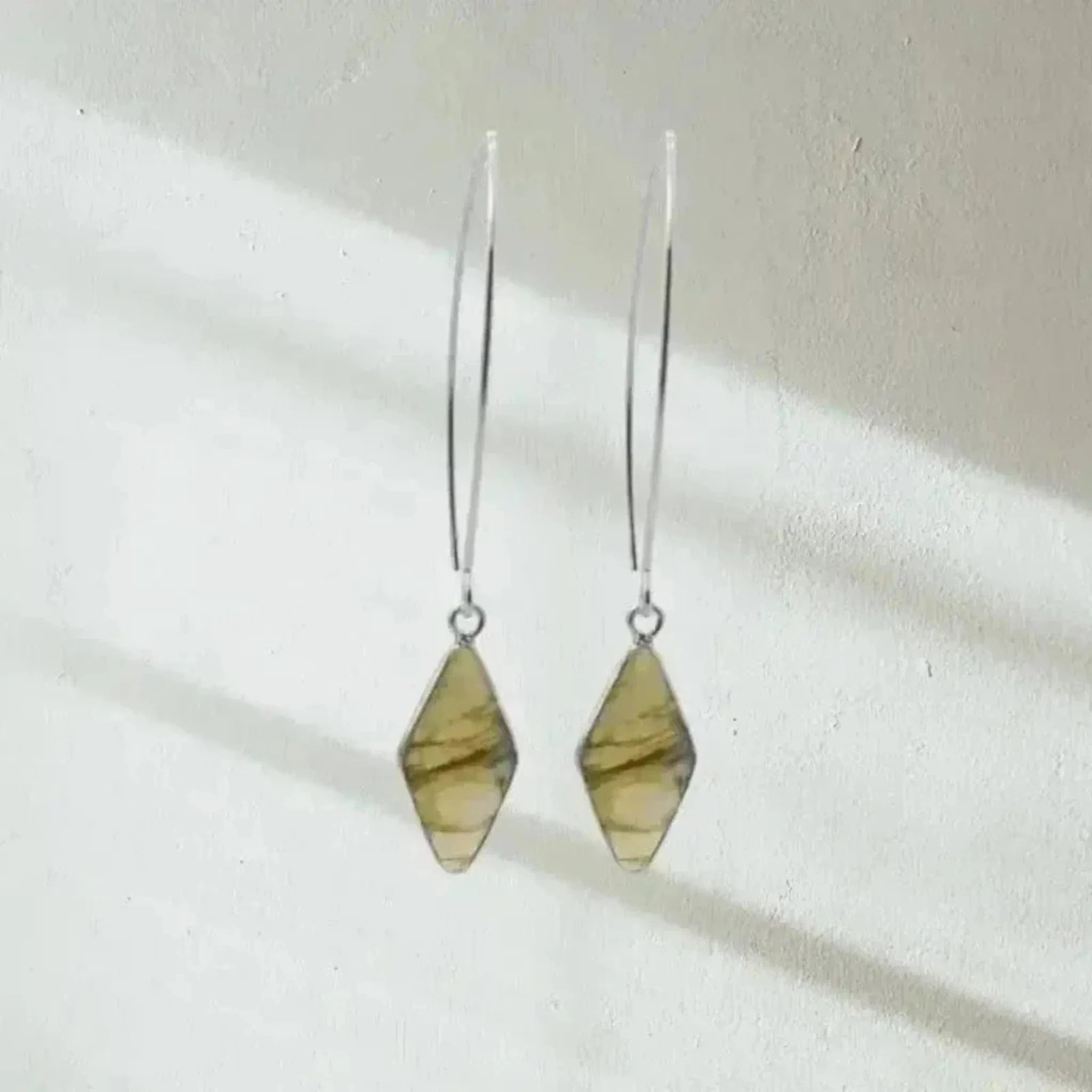 labradorite silver earrings