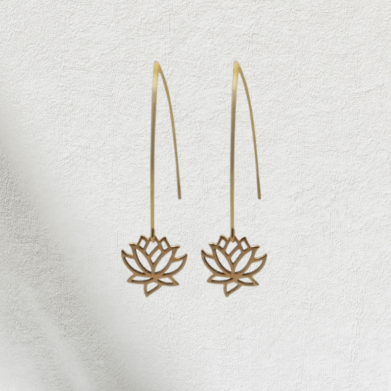 Lotus Flower Earrings - Mystic Soul Jewelry