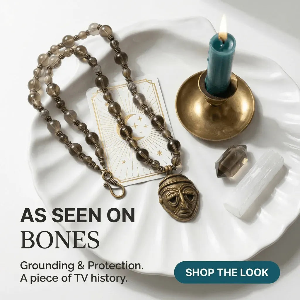 masks we wear necklace as seen on bones