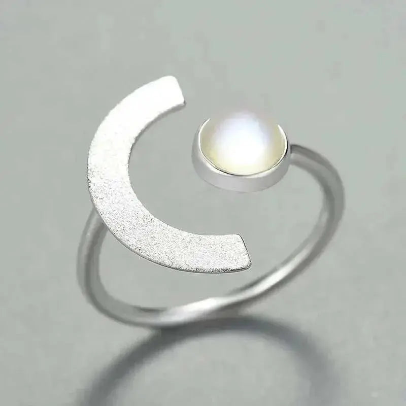 Moonlit Whisper Adjustable Rings - Moonstone Jewelry - Mystic Soul Jewelry