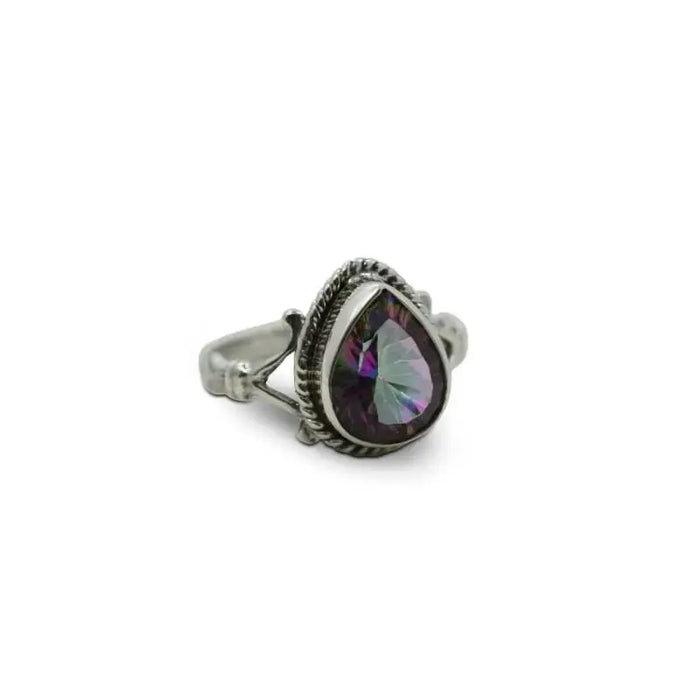 Mystic Topaz Sterling Silver Ring- Size 7 - Mystic Soul Jewelry