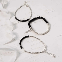 Onyx Angel Wing Bracelet - Mystic Soul Jewelry