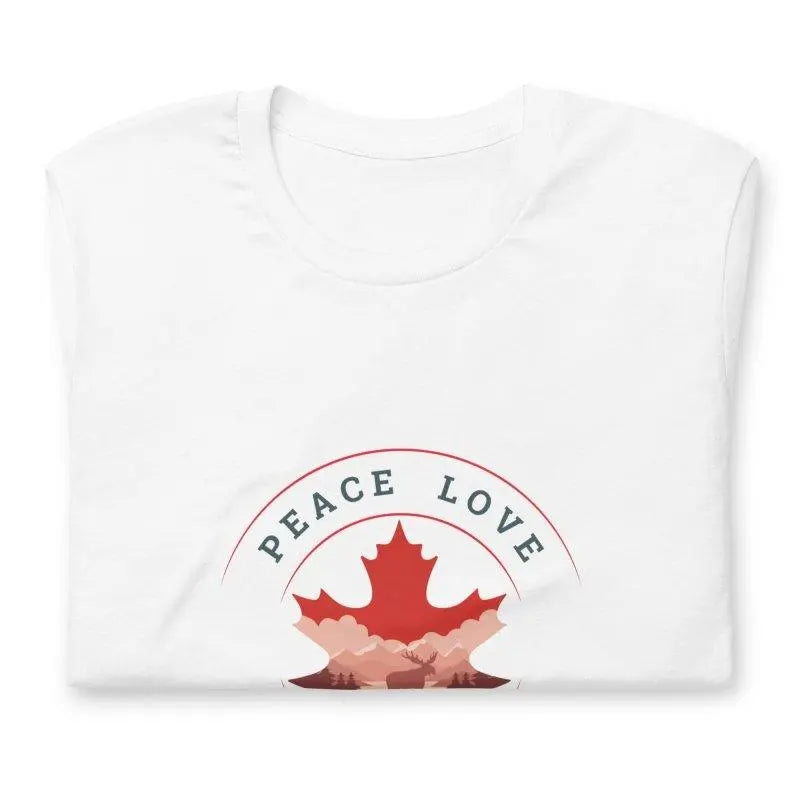 Peace, Love, Not Sorry Unisex T-Shirt | Proudly Canadian - Mystic Soul Jewelry