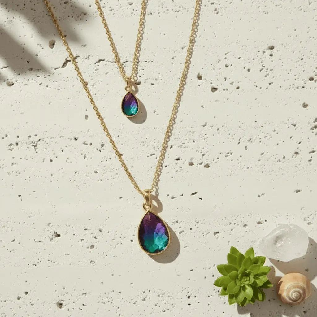 peacock_aura_drop_necklaces