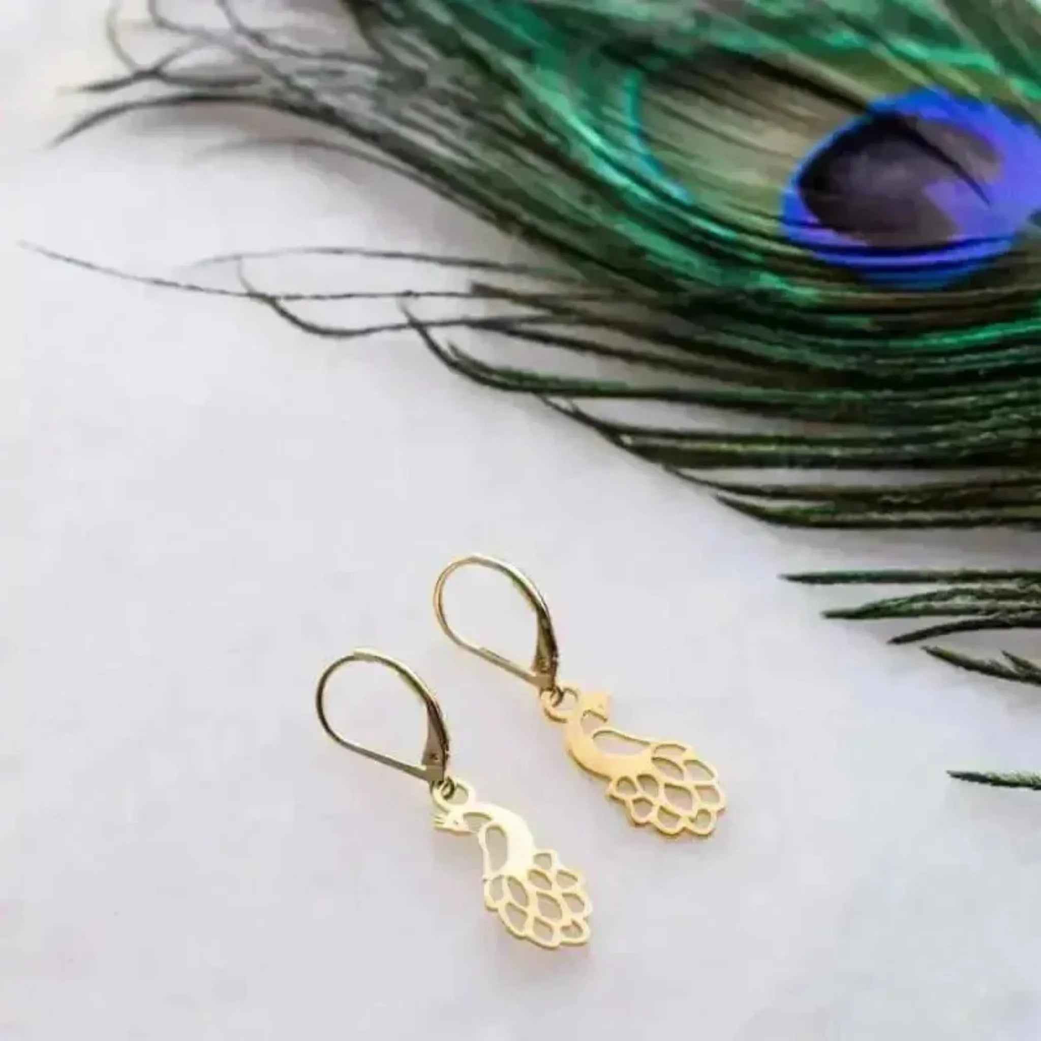 Peacock Earrings
