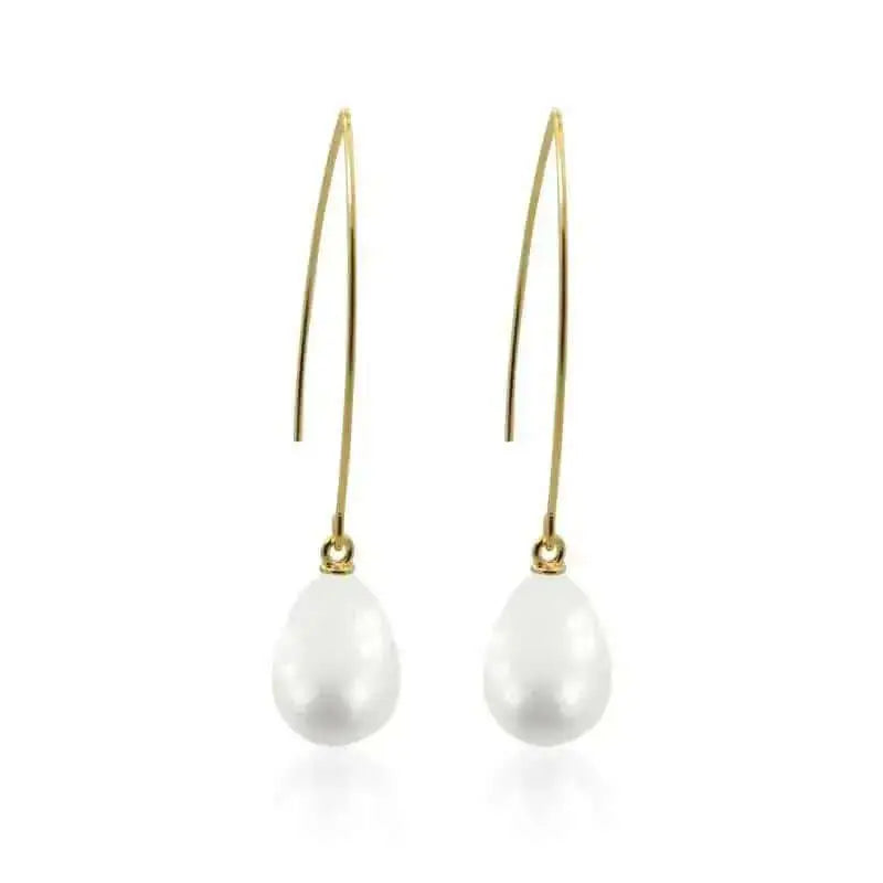 Pearl Earrings: Long Drops - Mystic Soul Jewelry