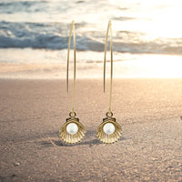 Pearl in Shell Earrings - Mystic Soul Jewelry