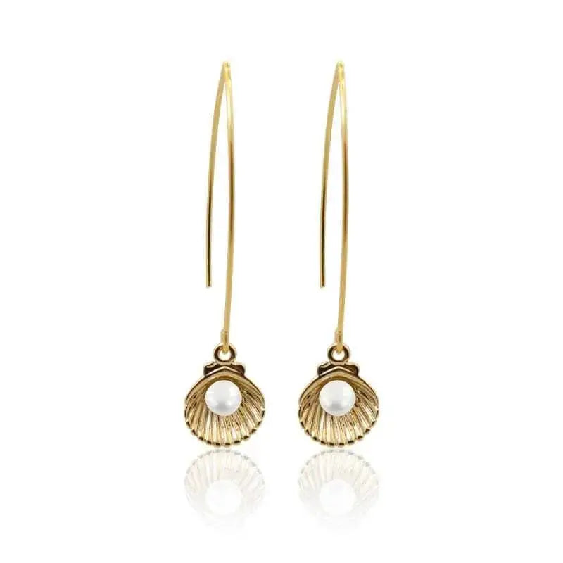 Pearl in Shell Earrings - Mystic Soul Jewelry