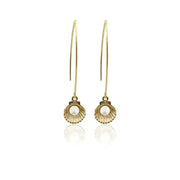 pearl in shell earrings