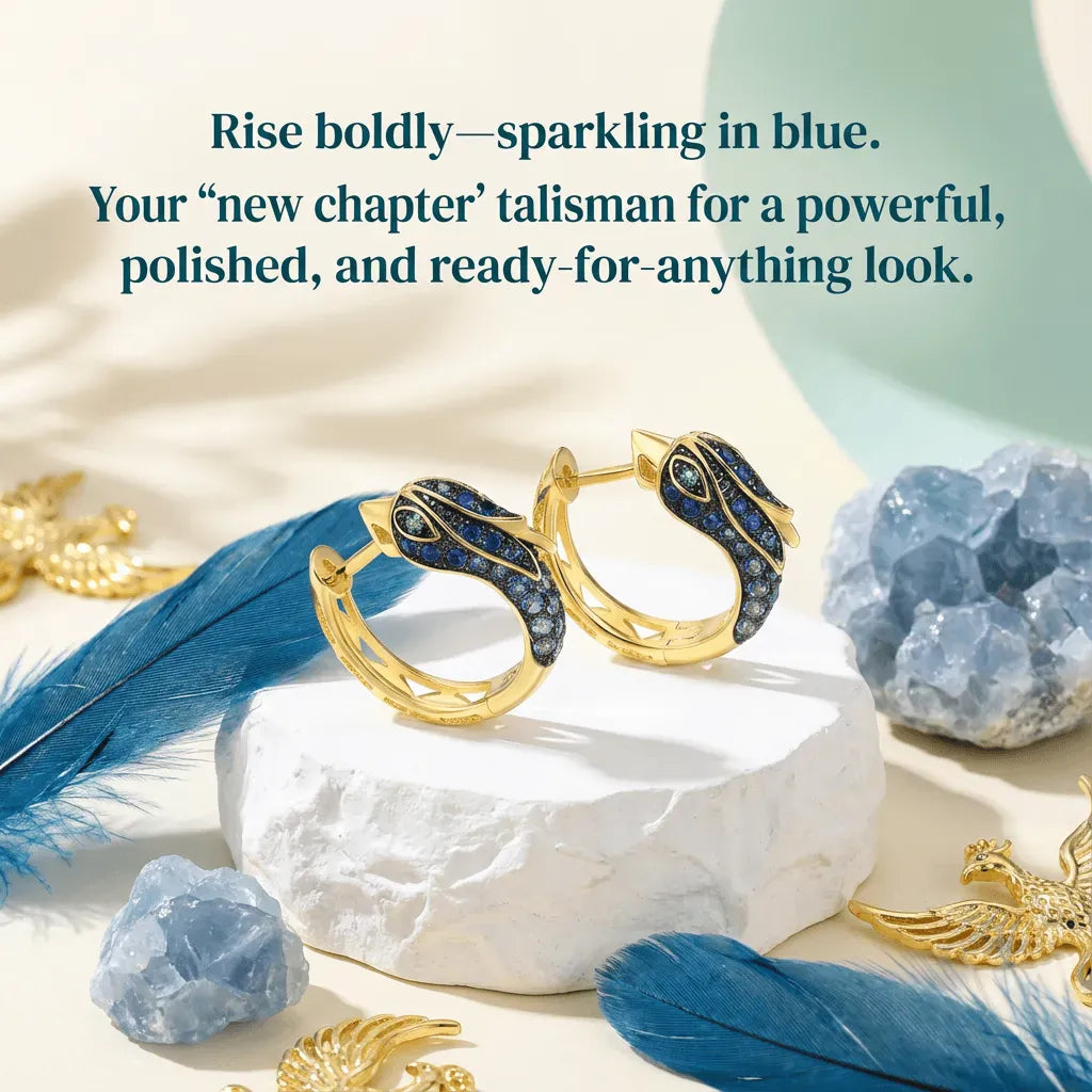 phoenix earrings gold with review