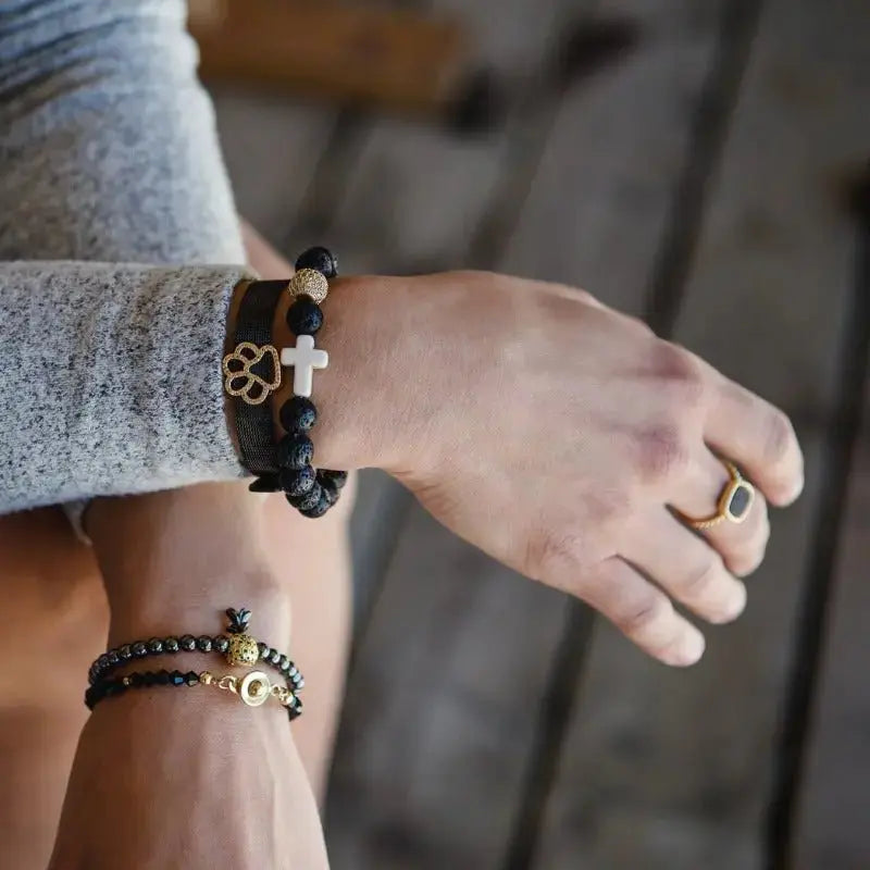 Pineapple Pyrite Macrame Adjustable Bracelet - Mystic Soul Jewelry