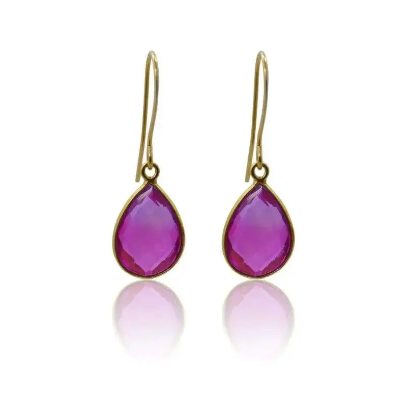 Pink Earrings - Aura Drop Earrings - Mystic Soul Jewelry