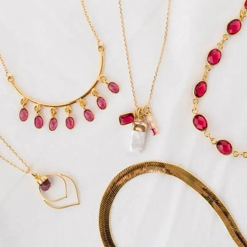 Pink Tourmaline Teardrop Necklace - Mystic Soul Jewelry