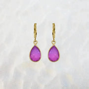 pink gold earrings 