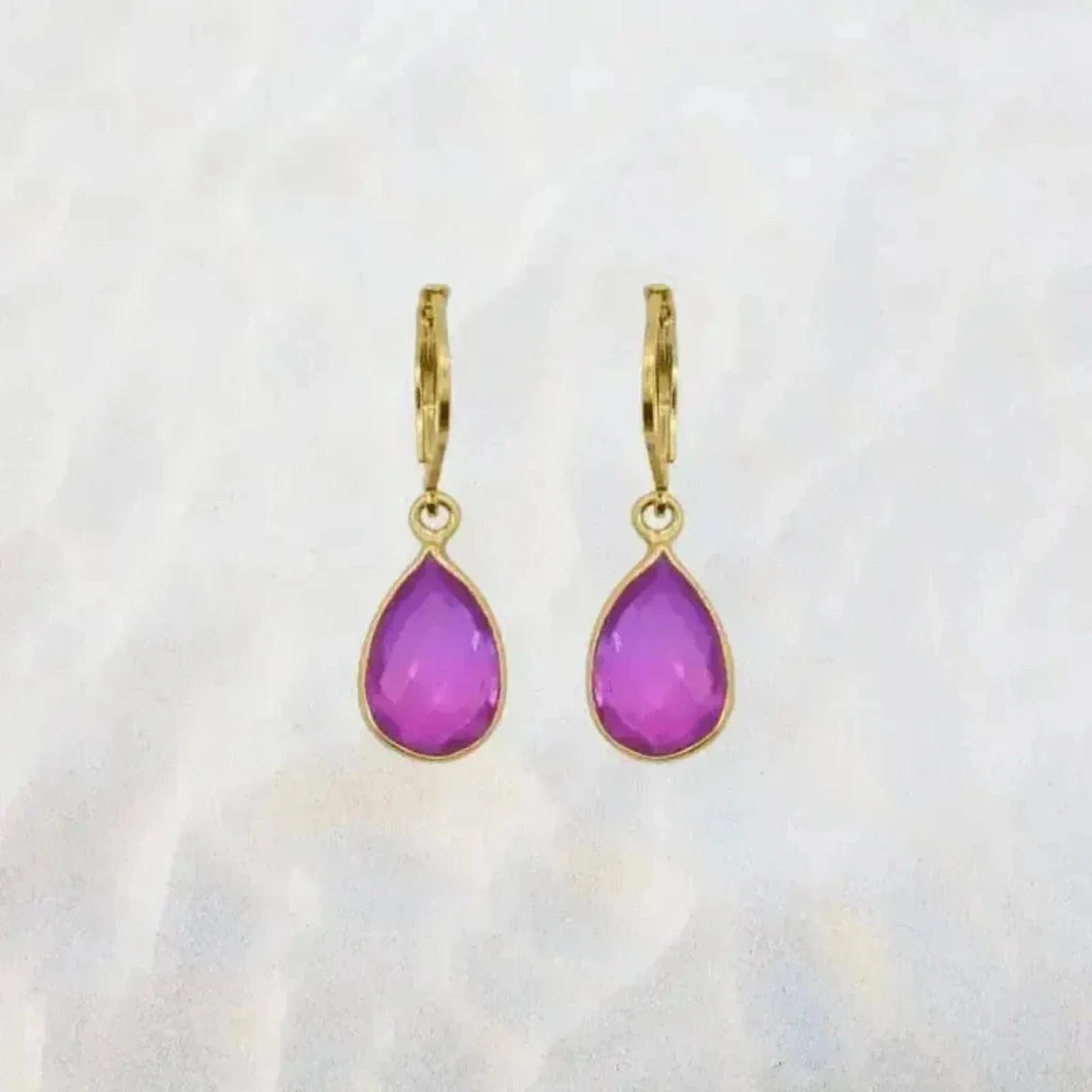 pink gold earrings 
