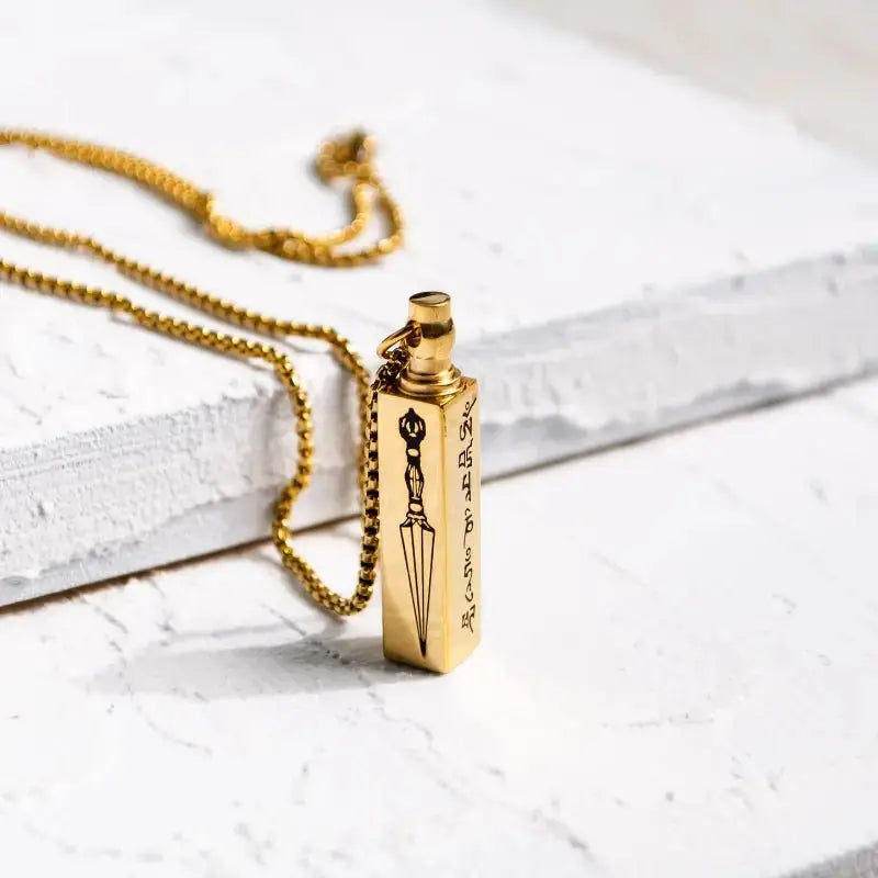 Prayer Vial Necklace with Durgha - Mystic Soul Jewelry