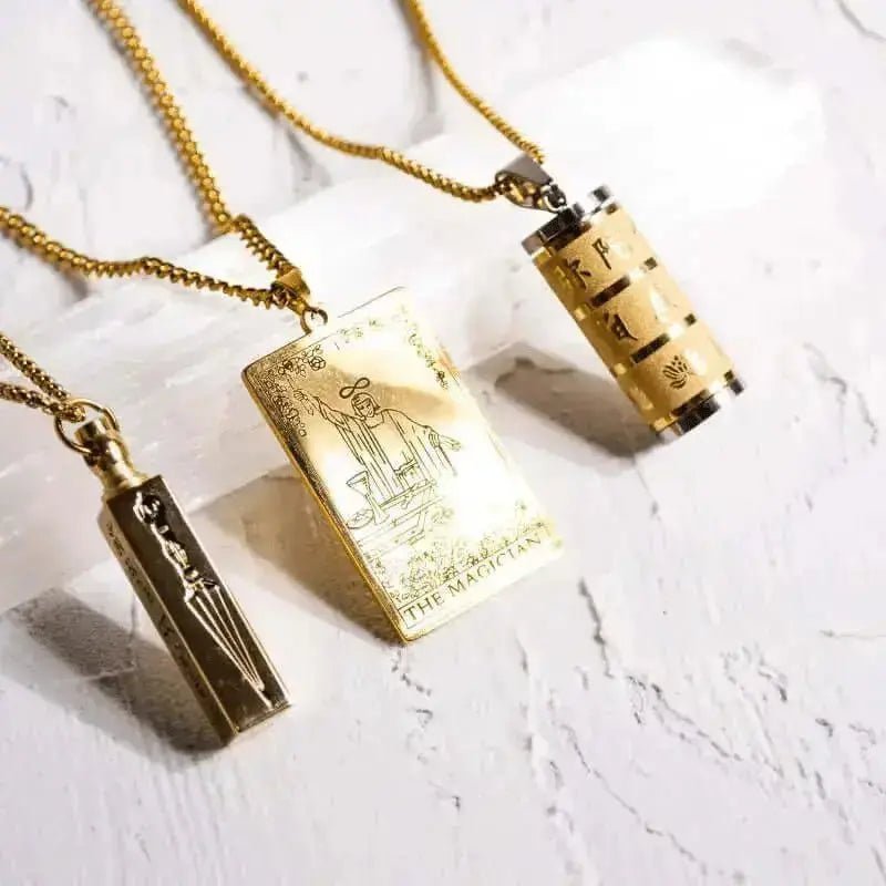 Prayer Wheel Pendant Necklace: Meditation Jewelry - Mystic Soul Jewelry