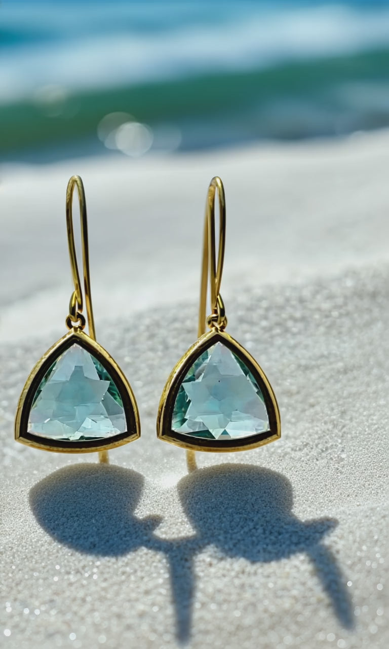 Aqua Aria Earrings - Ocean Inspired Jewelry