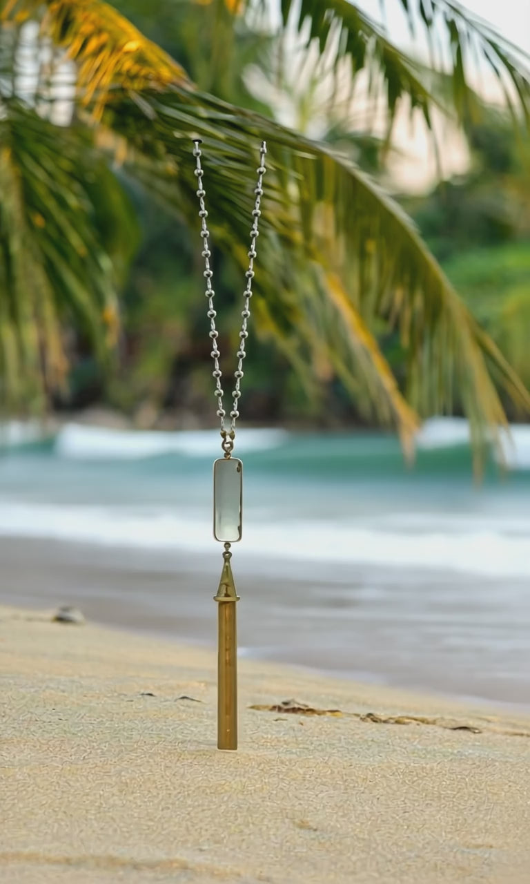 Aqua Tassel Necklace | Ocean Themed Jewelry