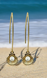 Pearl in Shell Earrings 