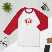 Proudly Canadian Maple Heart Raglan T-Shirt - Mystic Soul Jewelry