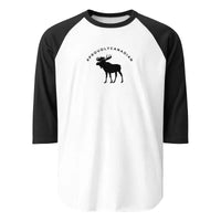 #ProudlyCanadian Moose Baseball Raglan T Shirt | Made in Canada - Mystic Soul Jewelry