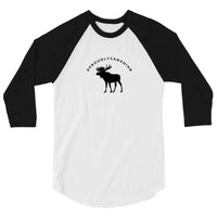 #ProudlyCanadian Moose Baseball Raglan T Shirt | Made in Canada - Mystic Soul Jewelry