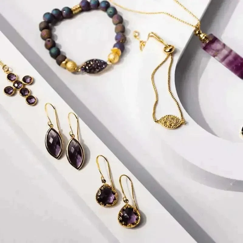 Amethyst Fancy Earrings - Mystic Soul Jewelry