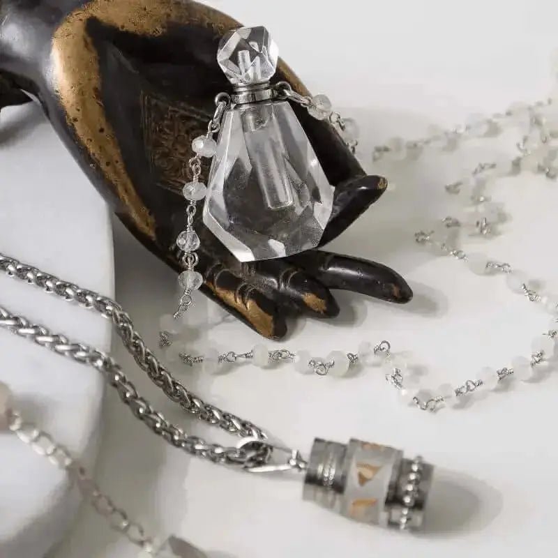 Quartz Vial Necklace - Mystic Soul Jewelry