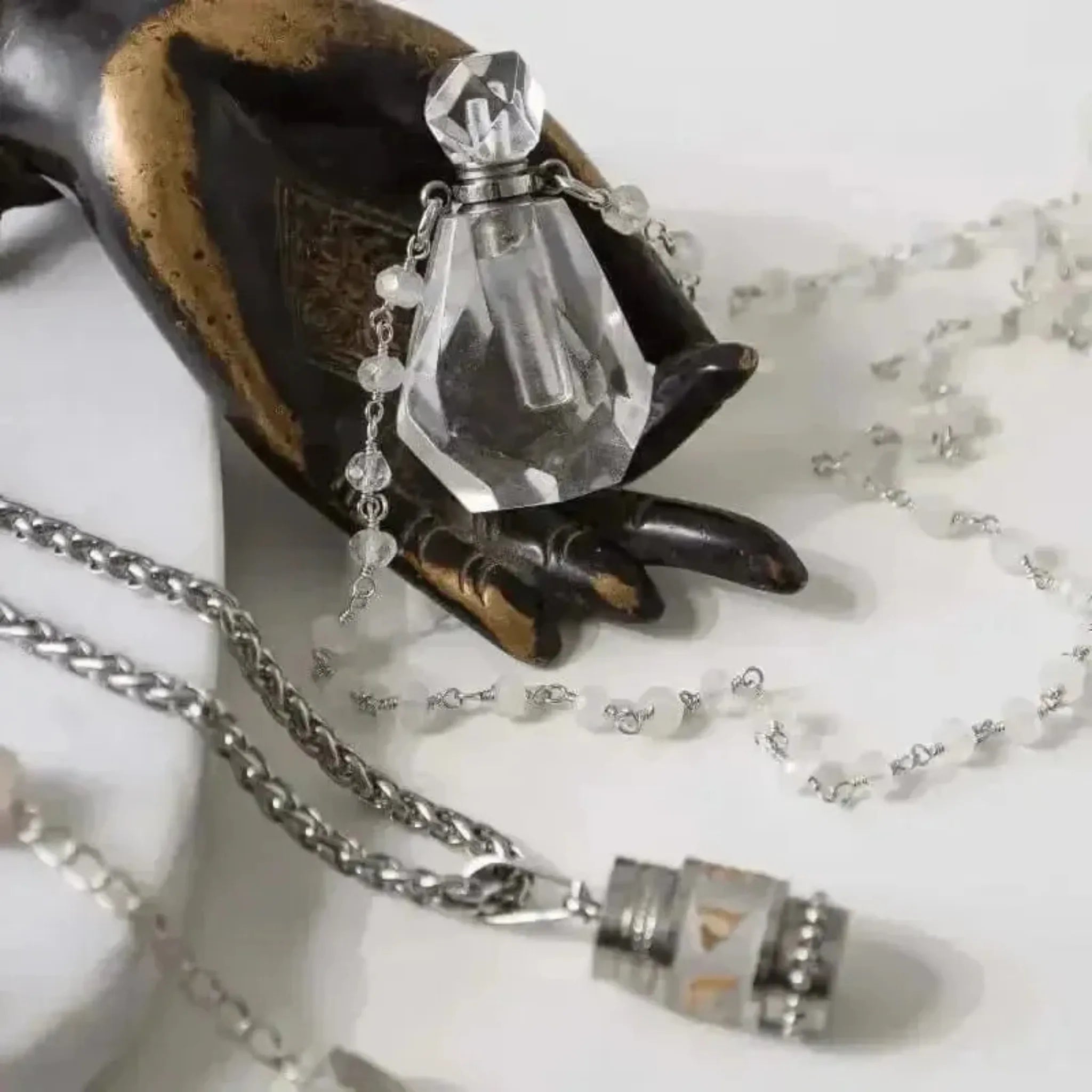 Quartz Vial Necklace