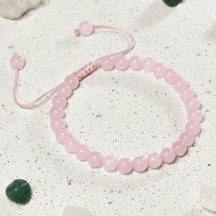 Rose Quartz Heart Chakra Bracelet | Love + Compassion