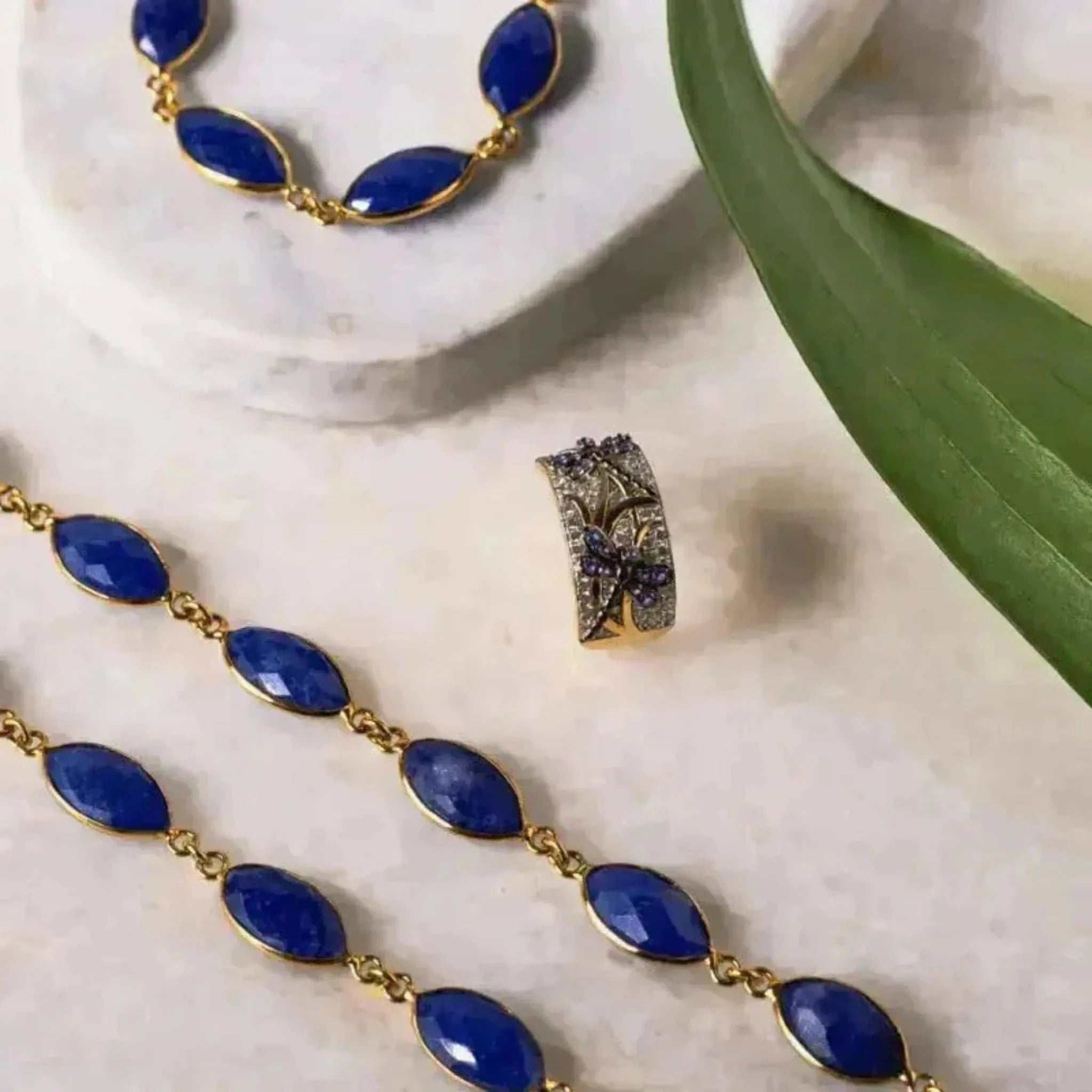 sapphire jewelry set