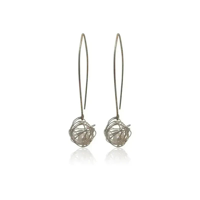 Bird Nest Long Earrings - Mystic Soul Jewelry