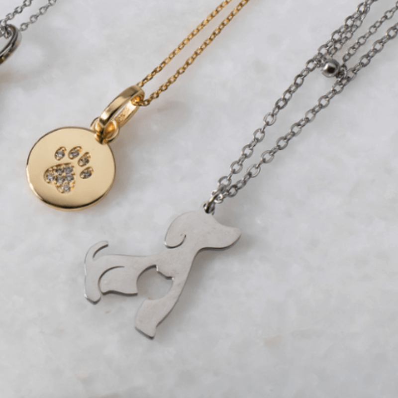 Dog & Cat Bond Necklace | Pet Love Pendant | Mystic Soul Jewelry