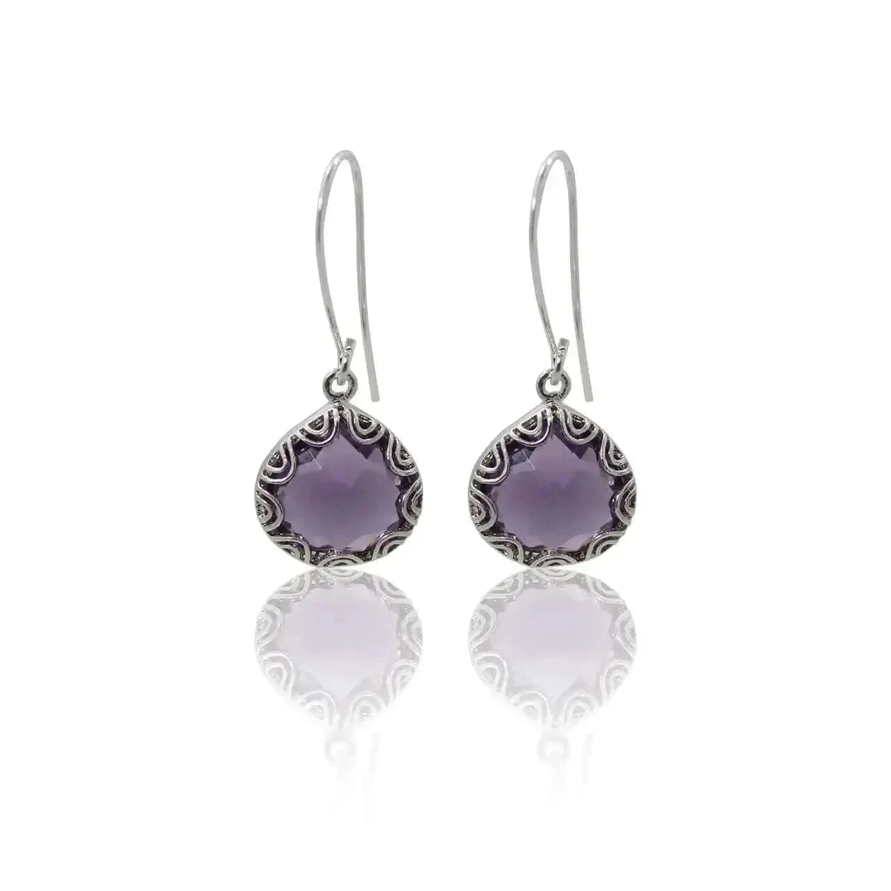 Amethyst Fancy Earrings - Mystic Soul Jewelry
