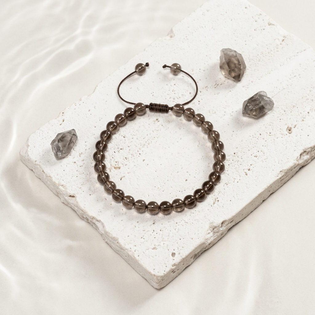 Smoky Quartz Root Chakra Bracelet | Grounded Intuition