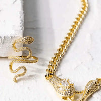 Snake Necklace: Crystal Eyes - Mystic Soul Jewelry