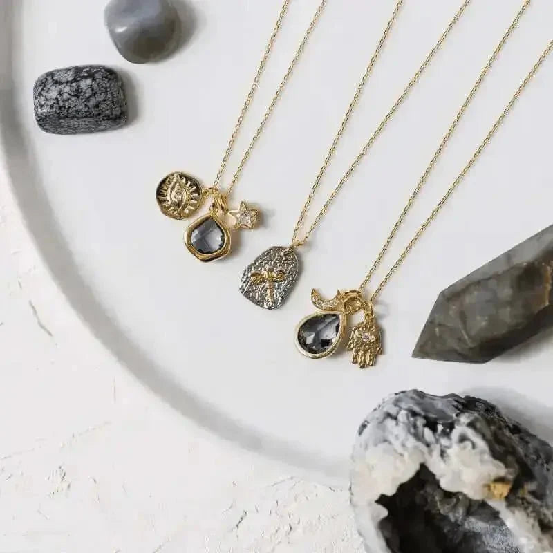 Dragonfly Necklace | Mixed Metal Hammered Pendant - Mystic Soul Jewelry