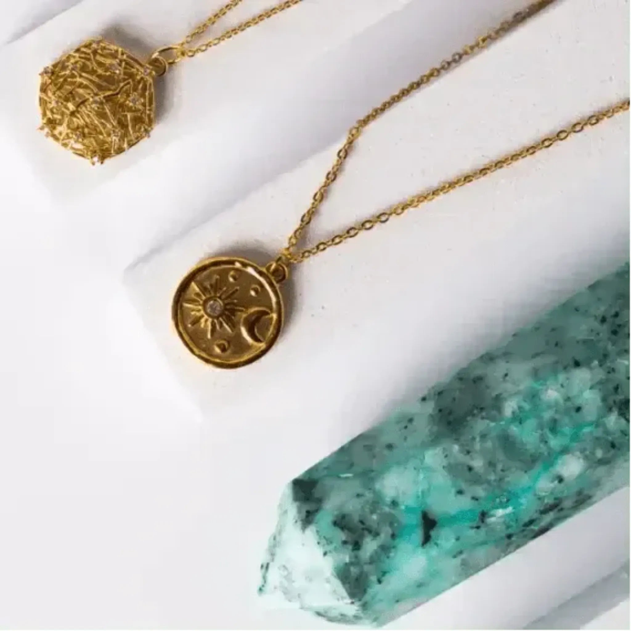 star moon necklace
