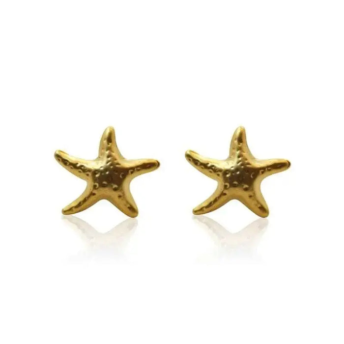 Starfish Studs - Gold earrings