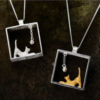 Sterling Silver Cat Crystal Pendant | Mystic Pets Rescue Collection - Mystic Soul Jewelry