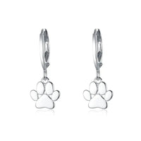 Sterling Silver Dancing Paw Earrings | Lever Back Drops | Mystic Soul - Mystic Soul Jewelry